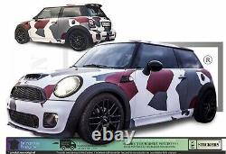 Mini Camouflage Graphics Stickers Capot Toit One Cooper S R50 R56