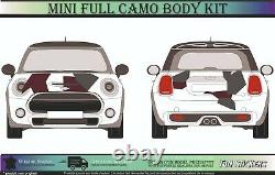 Mini Camouflage Graphics Stickers Capot Toit One Cooper S R50 R56