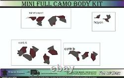 Mini Camouflage Graphics Stickers Capot Toit One Cooper S R50 R56