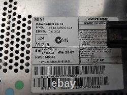 Mini Cooper Boost CD Car Radio 65.12-3450803-02 Alpine