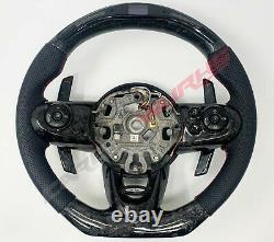 Mini Cooper Countryman S Jcw F54 F55 F56 F60 Carbon Fibre Steering Wheel + Led