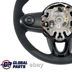 Mini Cooper F54 F55 F56 F60 NEW Black Leather / Alcantara Sport Steering Wheel