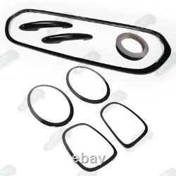 Mini Cooper F56 F57 Complete Gloss Black Dechrome Kit Covers One S JCW