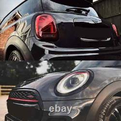 Mini Cooper F56 F57 Complete Gloss Black Dechrome Kit Covers One S JCW