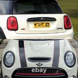 Mini Cooper F56 Head and Tai Light Covers Glossy Black Piano 2014 Cs Jcw One