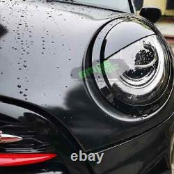 Mini Cooper F56 Head and Tai Light Covers Glossy Black Piano 2014 Cs Jcw One