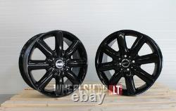 Mini Cooper ONE Clubman R17 4x100 4x 17 inch alloys 7j Gloss Black Wheels