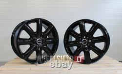 Mini Cooper ONE Clubman R17 4x100 4x 17 inch alloys 7j Gloss Black Wheels