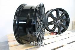 Mini Cooper ONE Clubman R17 4x100 4x 17 inch alloys 7j Gloss Black Wheels