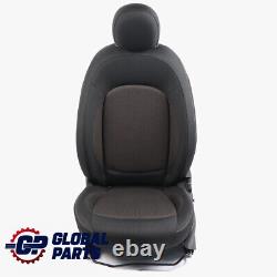Mini Cooper One F55 Left Front Seat Black Carbon Fabric Fireworks