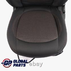Mini Cooper One F55 Left Front Seat Black Carbon Fabric Fireworks