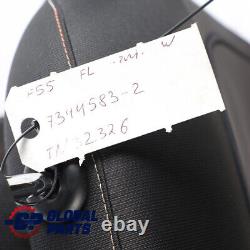 Mini Cooper One F55 Left Front Seat Black Carbon Fabric Fireworks