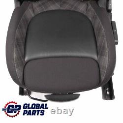 Mini Cooper One F56 Front Seat Sport Cloth / Leather Left Diamond Black