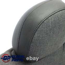 Mini Cooper One F56 Front Sport Seat Fabric/Leather Left Pearl Black Carbon