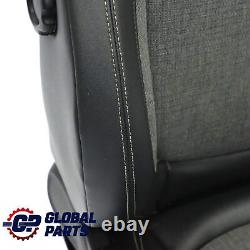 Mini Cooper One F56 Front Sport Seat Fabric/Leather Left Pearl Black Carbon