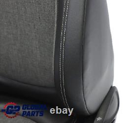 Mini Cooper One F56 Front Sport Seat Fabric/Leather Left Pearl Black Carbon