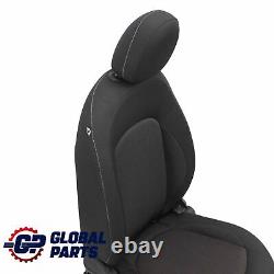 Mini Cooper One F56 Left Front Seat Fabric Firework / Carbon Black