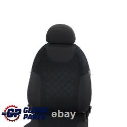 Mini Cooper One R50 Front Left Seat Fabric Seven Panther Black