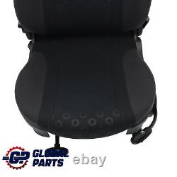 Mini Cooper One R50 Front Left Seat Fabric Seven Panther Black