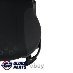 Mini Cooper One R50 Front Left Seat Fabric Seven Panther Black