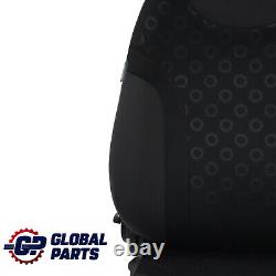 Mini Cooper One R50 Front Left Seat Fabric Seven Panther Black
