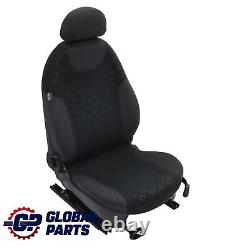 Mini Cooper One R50 Front Left Seat Fabric Seven Panther Black