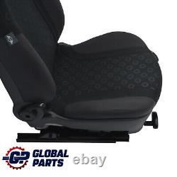 Mini Cooper One R50 Front Left Seat Fabric Seven Panther Black