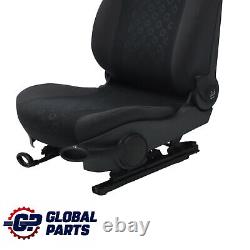 Mini Cooper One R50 Front Left Seat Fabric Seven Panther Black