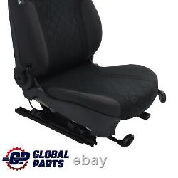 Mini Cooper One R50 Front Left Seat Fabric Seven Panther Black