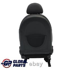 Mini Cooper One R50 Front Left Seat Fabric Seven Panther Black