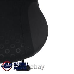 Mini Cooper One R50 Front Right Seat Fabric Seven Panther Black