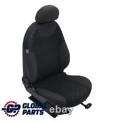 Mini Cooper One R50 Front Right Seat Fabric Seven Panther Black