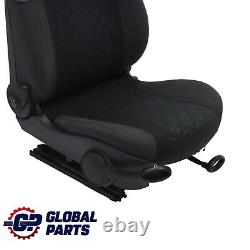 Mini Cooper One R50 Front Right Seat Fabric Seven Panther Black