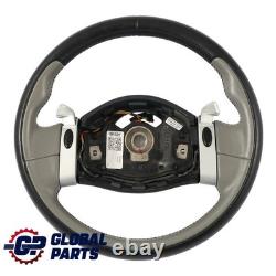 Mini Cooper One R50 R52 R53 Black Steering Wheel Gray Leather Steptronic