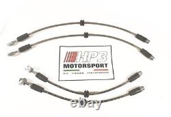 Mini Cooper One R50-R52 Sport Braided Steel Brake Lines HP3 2001-2003