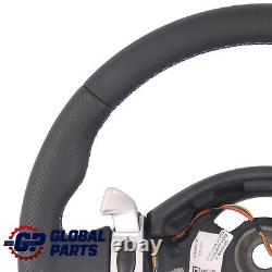 Mini Cooper One R50 R53 NEW Black Leather Steering Wheel 2 Spokes Steptronic