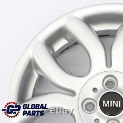 Mini Cooper One R50 R55 R56 R57 Silver Alloy Wheel 17 7J Flame Spoke 97