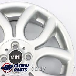 Mini Cooper One R50 R55 R56 R57 Silver Alloy Wheel 17 7J Flame Spoke 97