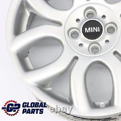 Mini Cooper One R50 R55 R56 R57 Silver Alloy Wheel 17 7J Flame Spoke 97
