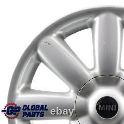Mini Cooper One R50 R56 R57 silver alloy wheel 17 7J Crown Spokes 104