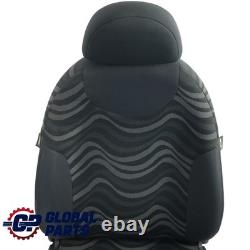 Mini Cooper One R50 Right Front Seat in Aqua Panther Black Fabric