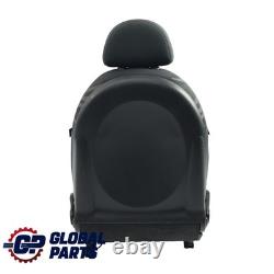 Mini Cooper One R50 Right Front Seat in Aqua Panther Black Fabric