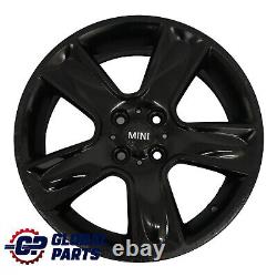 Mini Cooper One R55 R56 R57 17 Inch Alloy Wheels ET48 7J Black Star Ball