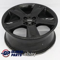 Mini Cooper One R55 R56 R57 17 Inch Alloy Wheels ET48 7J Black Star Ball