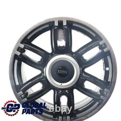 Mini Cooper One R55 R56 R57 Black Alloy Wheel 17 7J ET48 Twin Spoke 128