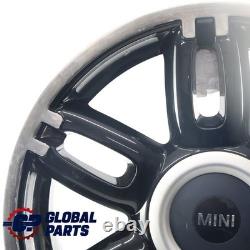 Mini Cooper One R55 R56 R57 Black Alloy Wheel 17 7J ET48 Twin Spoke 128