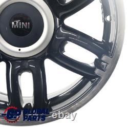 Mini Cooper One R55 R56 R57 Black Alloy Wheel 17 7J ET48 Twin Spoke 128