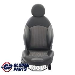 Mini Cooper One R55 R56 R57 Front Right Heated Sport Seat Black Semi-Leather