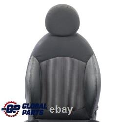 Mini Cooper One R55 R56 R57 Front Right Heated Sport Seat Black Semi-Leather
