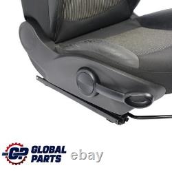 Mini Cooper One R55 R56 R57 Front Right Heated Sport Seat Black Semi-Leather